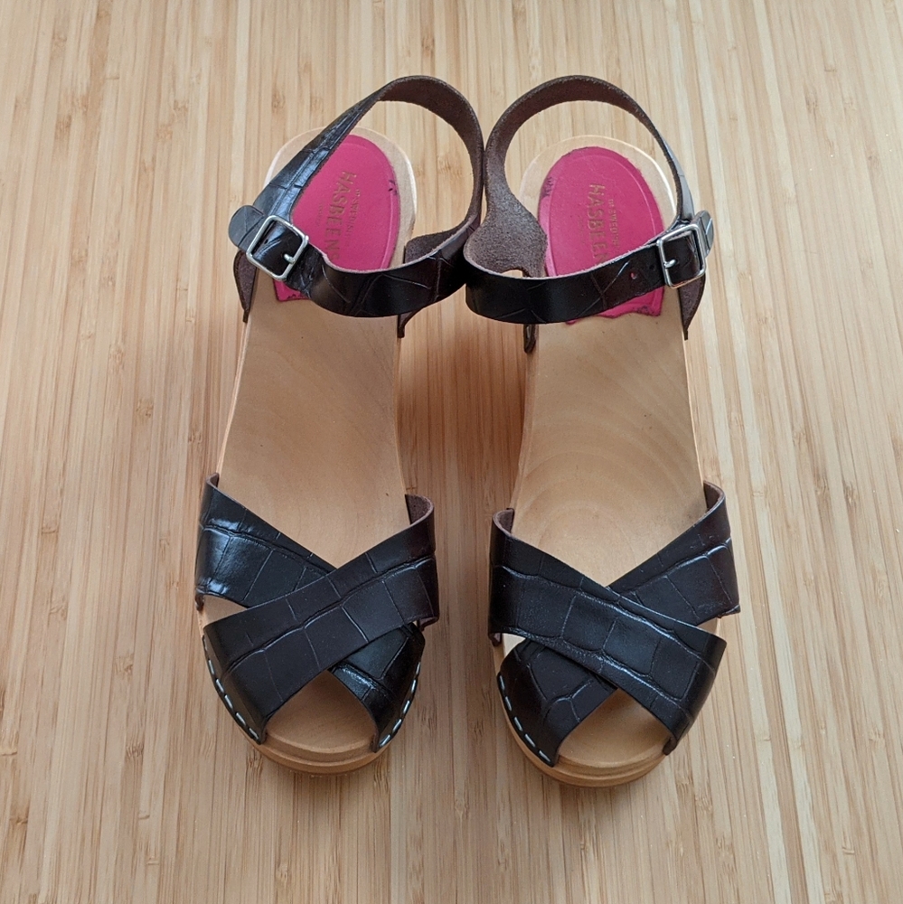 Swedish Hasbeens Mirja Clog Sandals - Picture 3 of 12